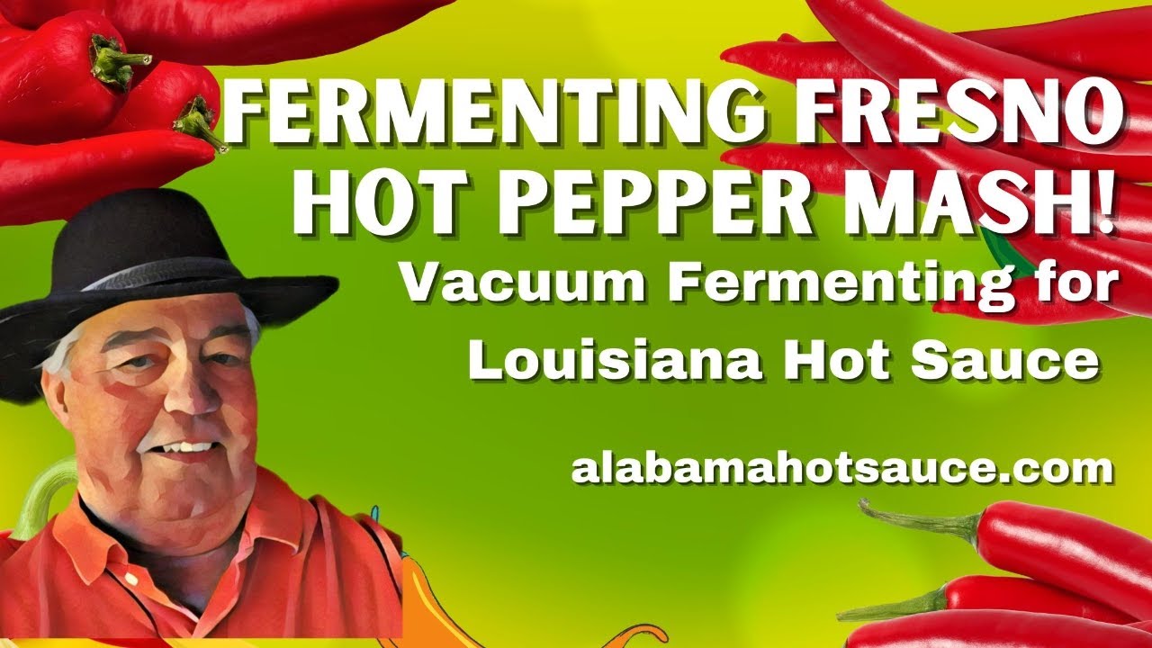 Fermenting Fresno  Red Chili Mash for Louisiana Style Hot Sauce. #makingfresnopeppermash #blending