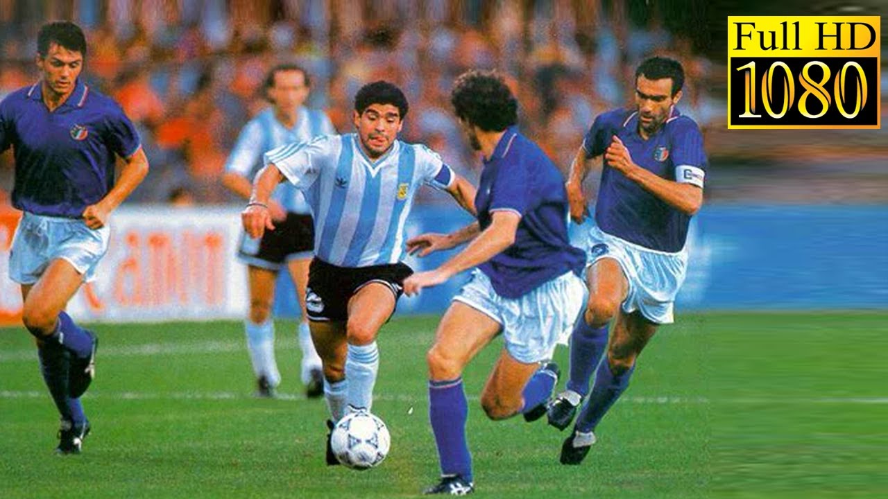 Diego Maradona Magic | Argentina vs Italy - World Cup Semi Final 1990 | 1080p HD