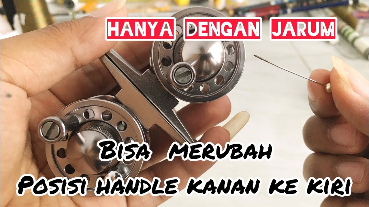 Cara mudah berubah handle rell tokos cnc kanan ke kiri hnya dengan Jarum