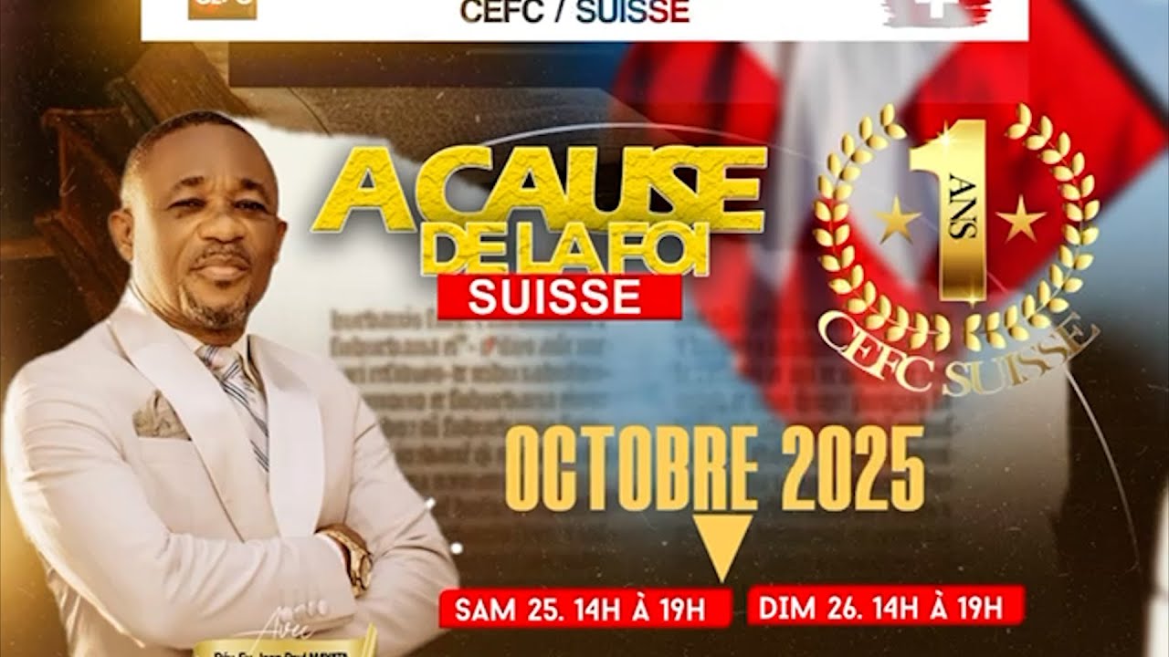 ANNIVERSAIRE & A CAUSE DE LA FOI DU 25 au 26 Octobre 2025