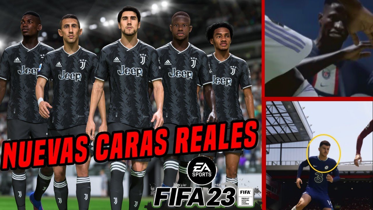 Nuevas Caras Reales en FIFA 23 / PSG, Juventus, Borussia, Chelsea New Scanned Face
