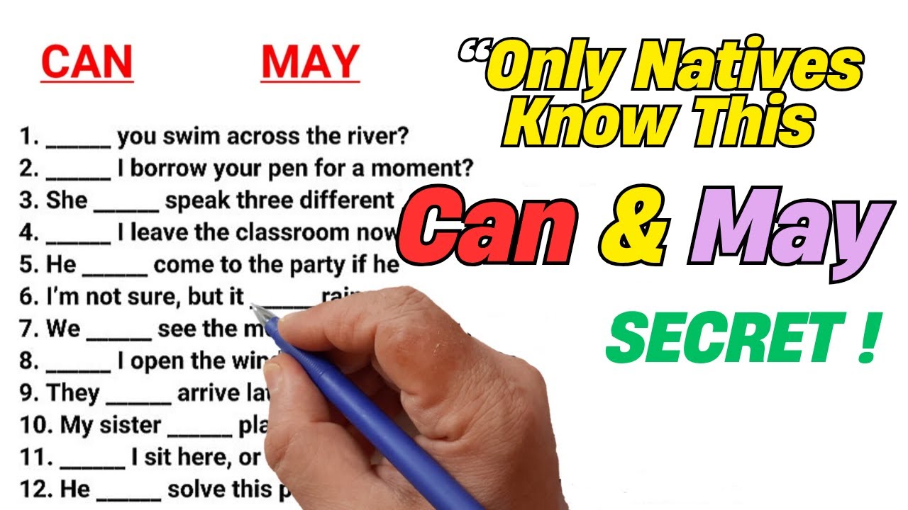 Learn English Language | CAN vs MAY | Test Your English Grammar❗📚