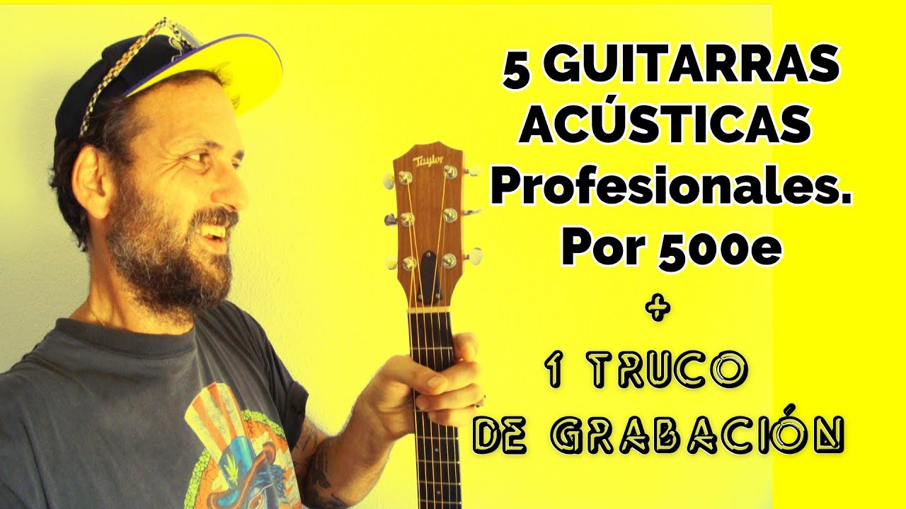 La mejor GUITARRA ACÚSTICA  PROFESIONAL sin pasar los 500e