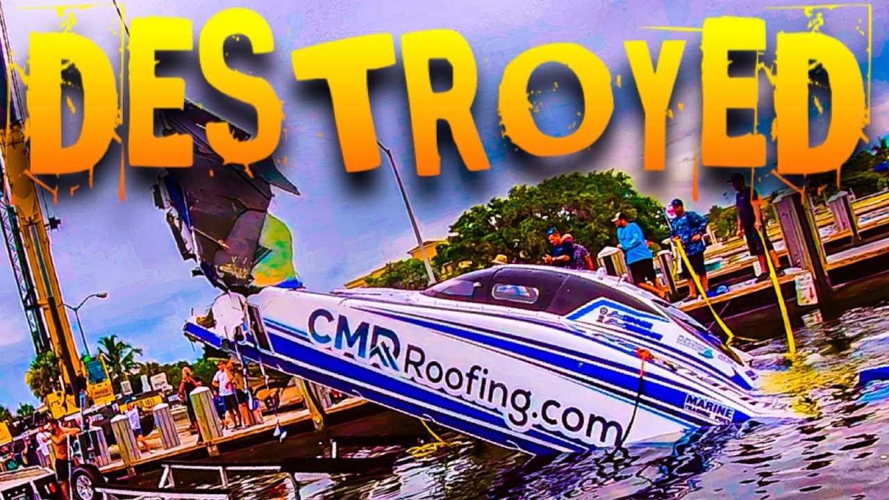 BOAT DESTROYED‼️| CAUGHT ON CAMERA! | HAULOVER INLET BOATS