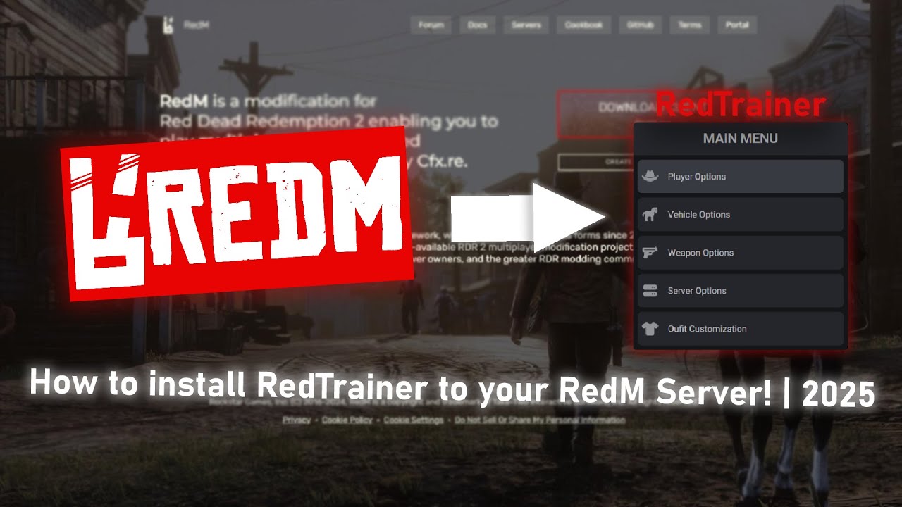 How to install RedTrainer to your RedM Server!