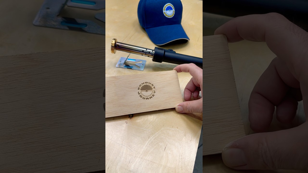 Amazon Branding Iron Test&hellip;Not bad! #woodworking #branding #iron #diy