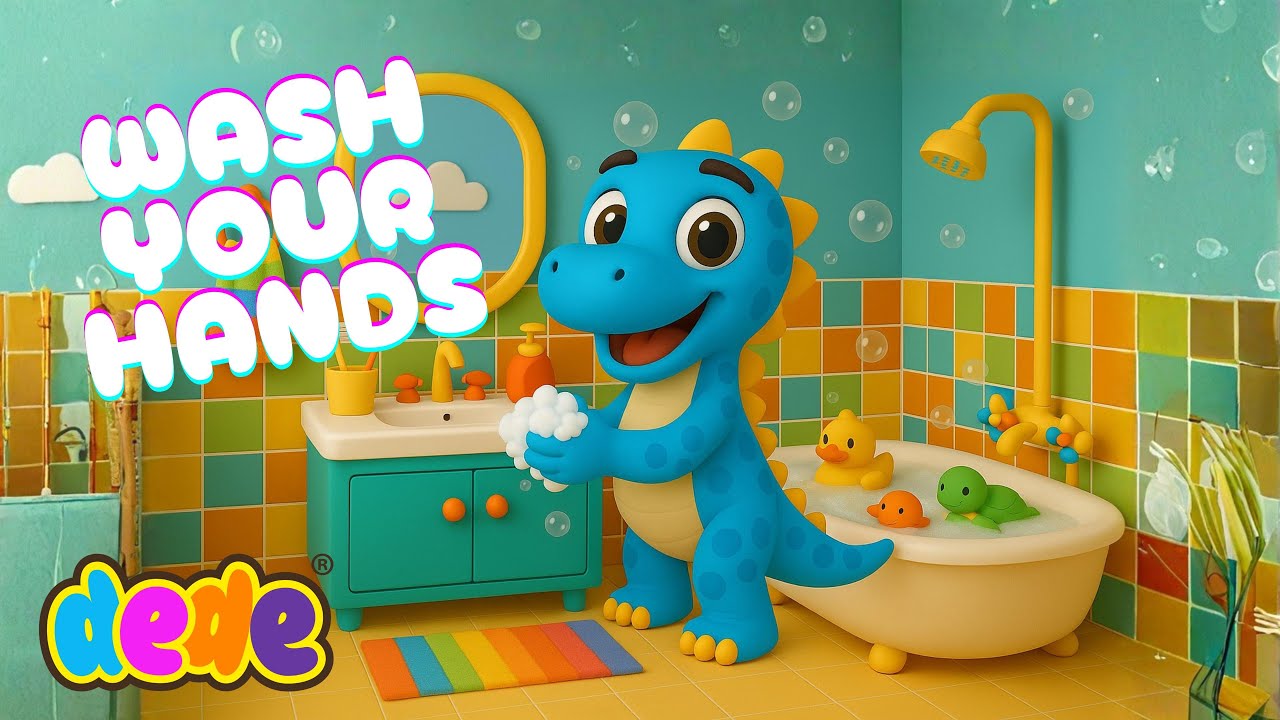Wash Your Hands 🧼💧 | Lia & Dede the Dinosaur 🦕 | Fun Kids Song About Hand Washing