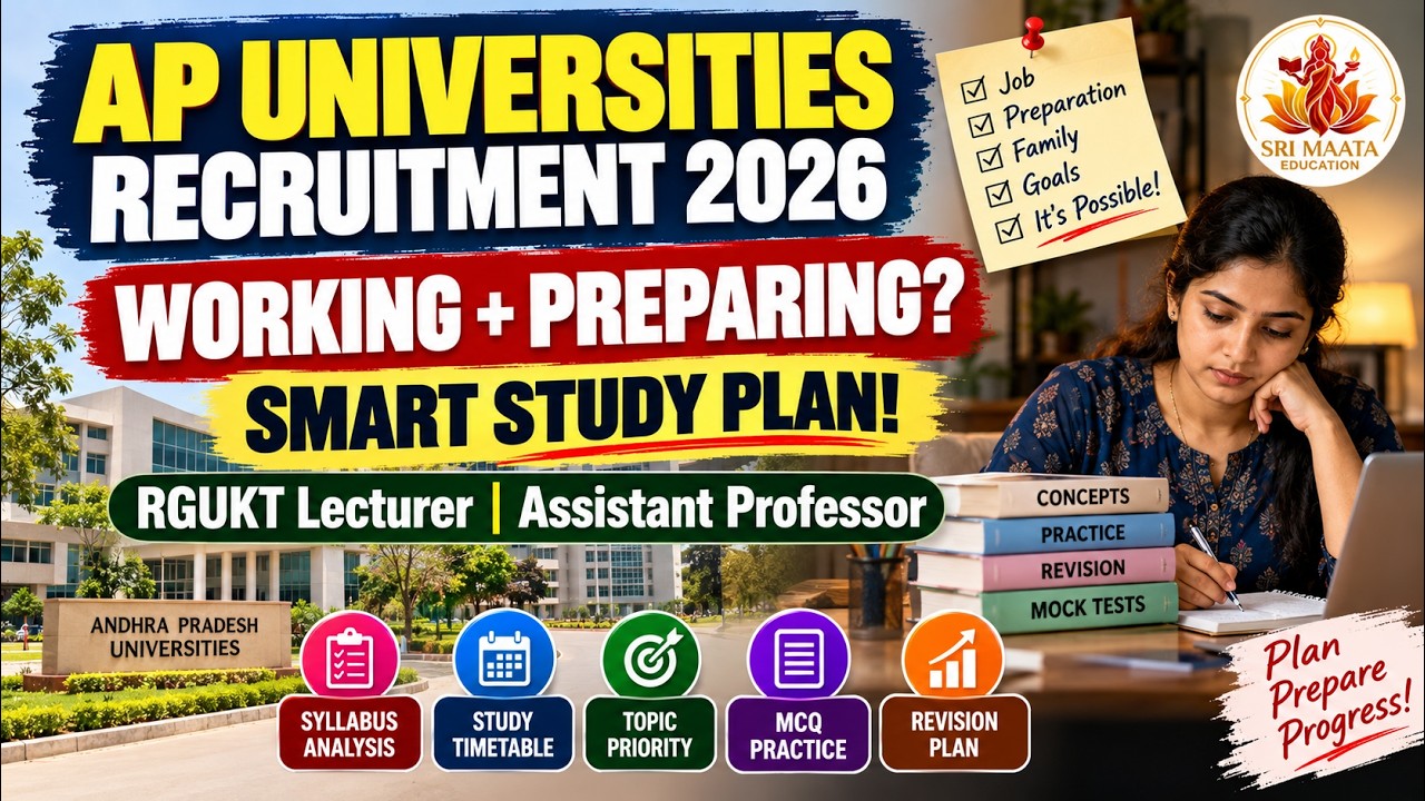 AP Universities Recruitment 2026 Preparation Strategy | RGUKT Lecturer & Assistant Professor