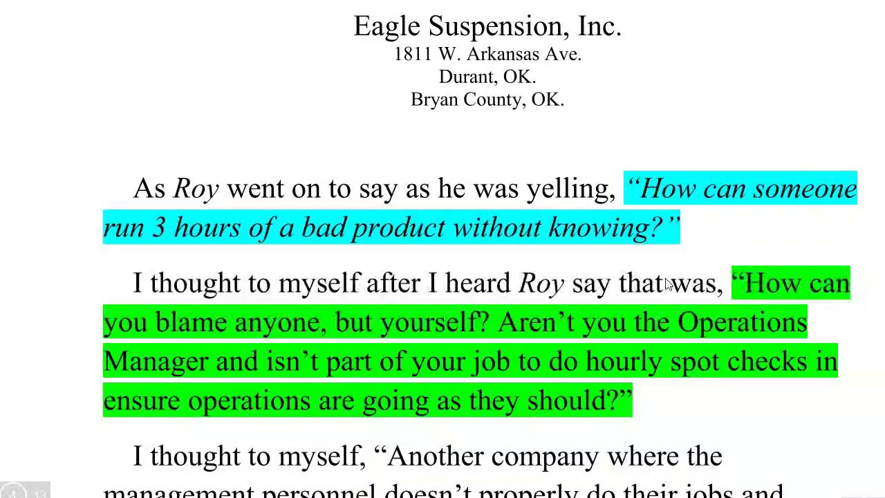 Eagle Suspension Inc-Warning!!!