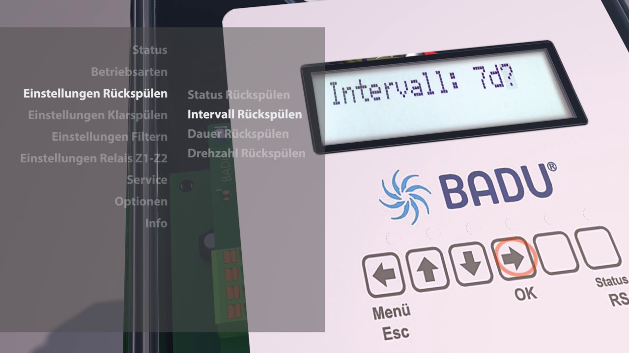 BADU OmniTronic . Hauptbetriebsarten