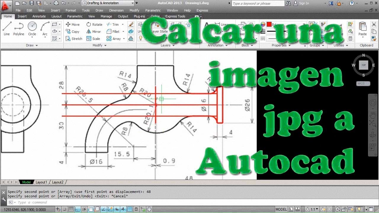 Calcar una imagen jpg a AUTOCAD