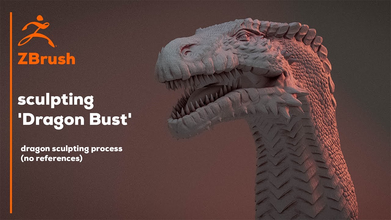 ZBrush Sculpting – Creating a Dragon Bust from Imagination