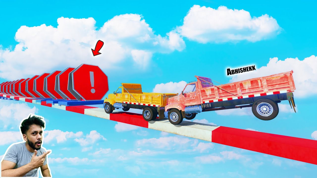 Truck Vs Abhishekkz 99.999% People Break Their Head During This Parkour