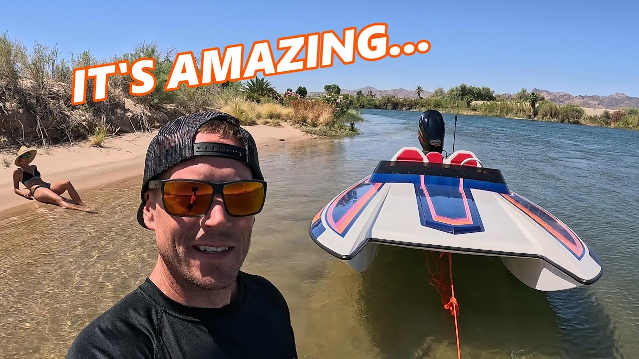 This boat RIPS! 21' Eliminator Daytona 300HP Outboard - BEST stretch Of River Memorial Weekend Ep1