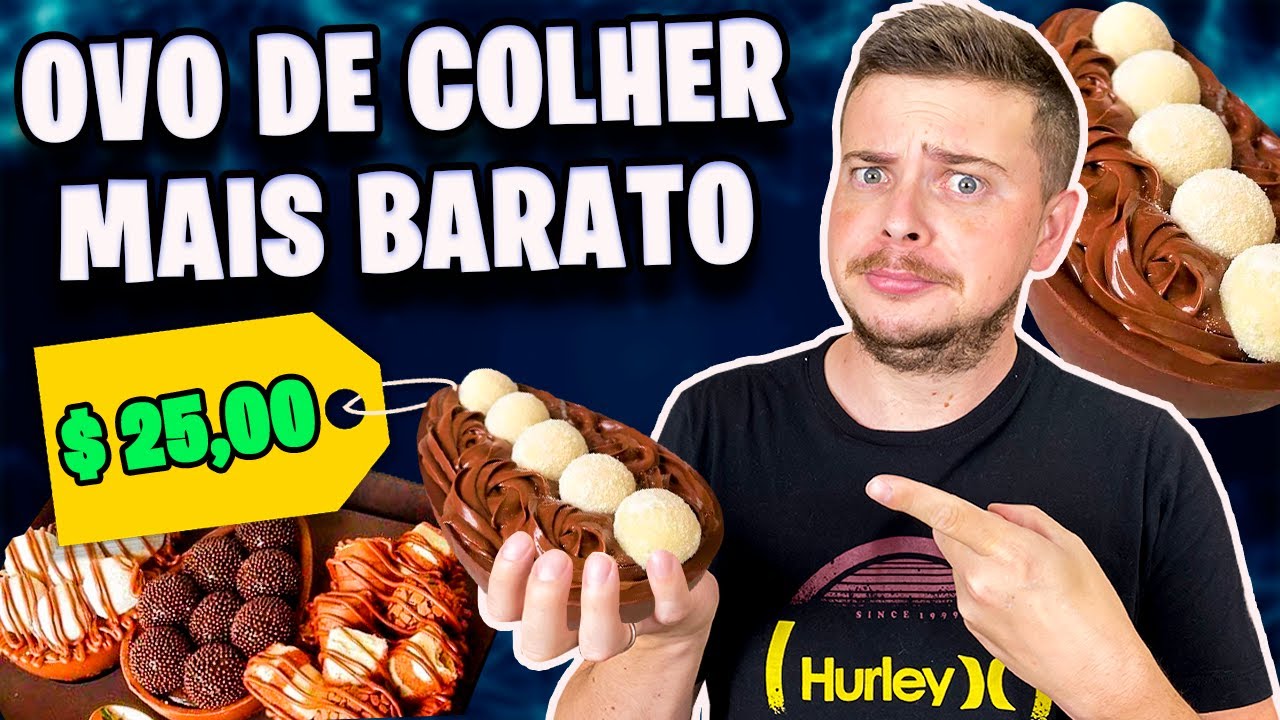DICA PARA A PÁSCOA - PROVAMOS O OVO DE COLHER MAIS BARATO DO APLICATIVO