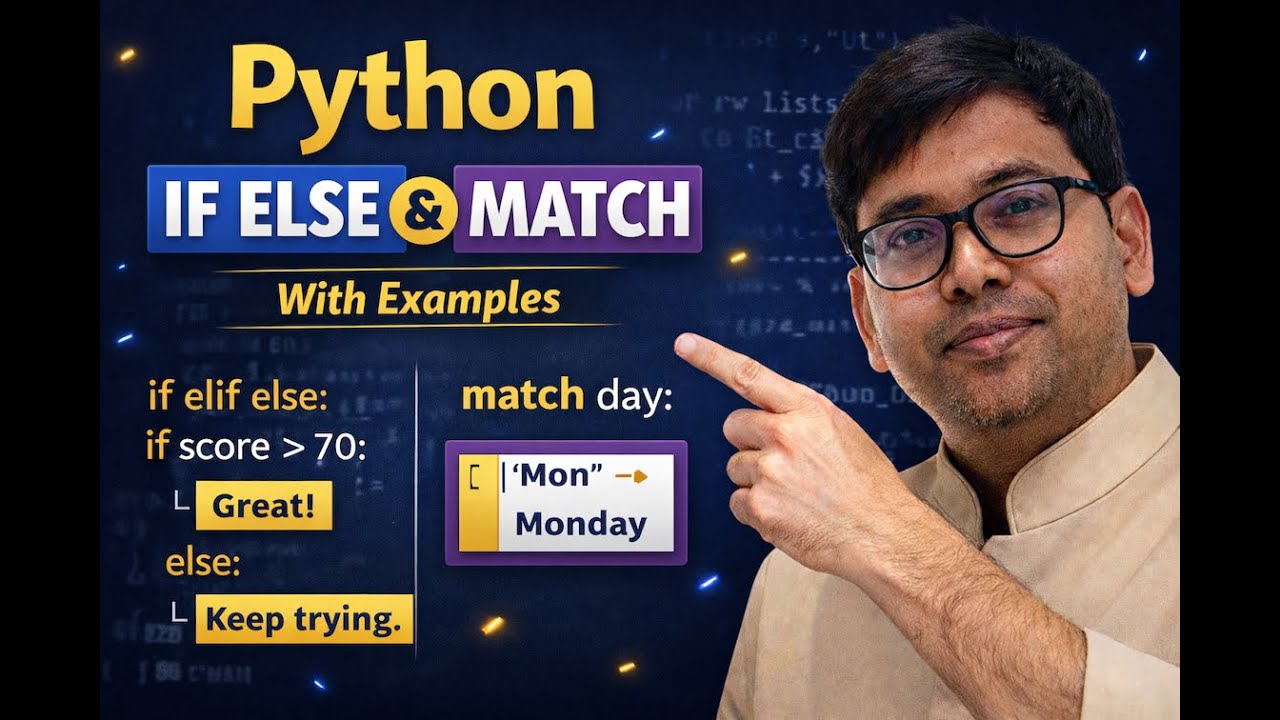 Python If Else & Match Explained | With Simple Examples