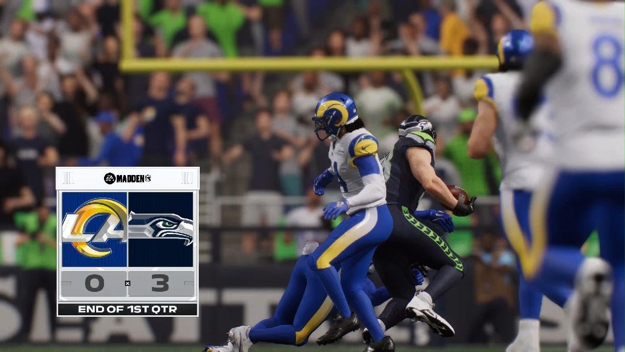 Madden NFL 26 NFC Championship Los Angeles Rams  12-5 vs Seattle Seahawks 14-3 