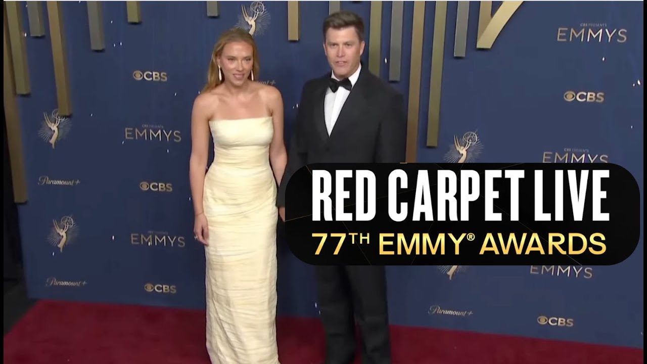 Scarlett Johansson Brings Timeless Hollywood Glamour | Emmys 2025 Red Carpet in Prada