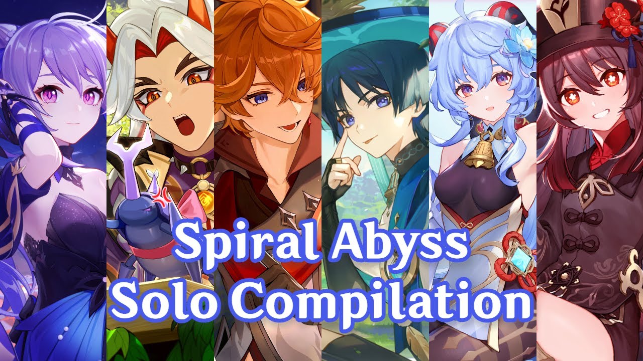 Fontaine Spiral Abyss 4.0 Floor 12 - Solo Compilation Full Star Clear!