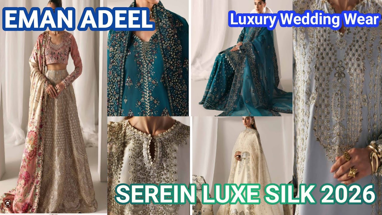 Serein Luxe Silk by EMAN ADEEL 2026 | Heavy Embroidered Luxury Outfits #viralvideo #foryou 