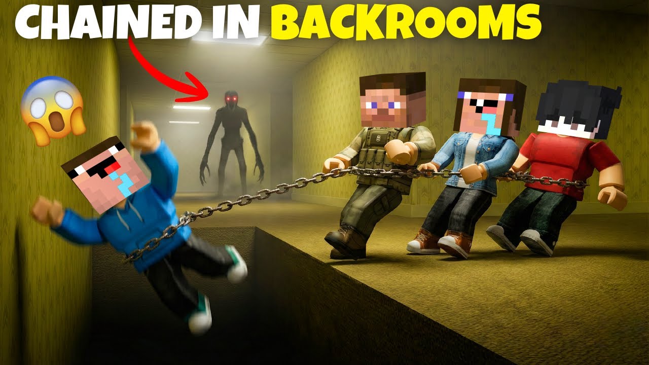 CHAINED IN BACKROOMS 😨 In ROBLOX