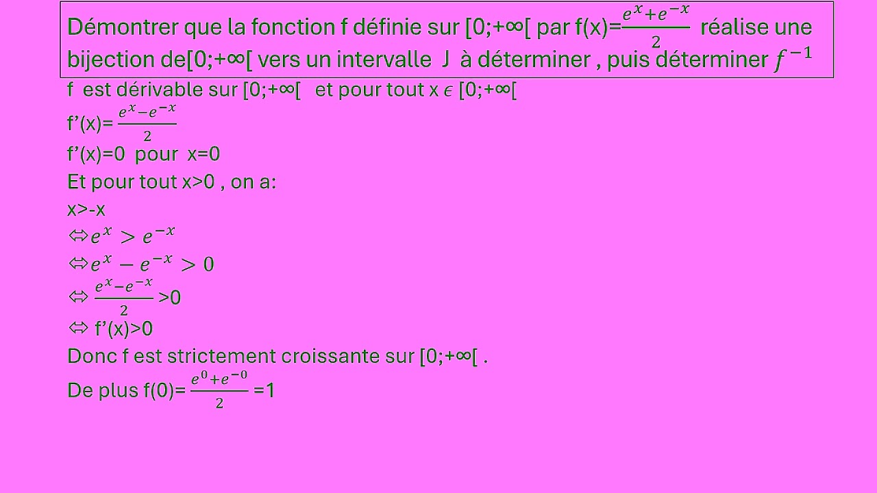  réciproque d'une bijection 
