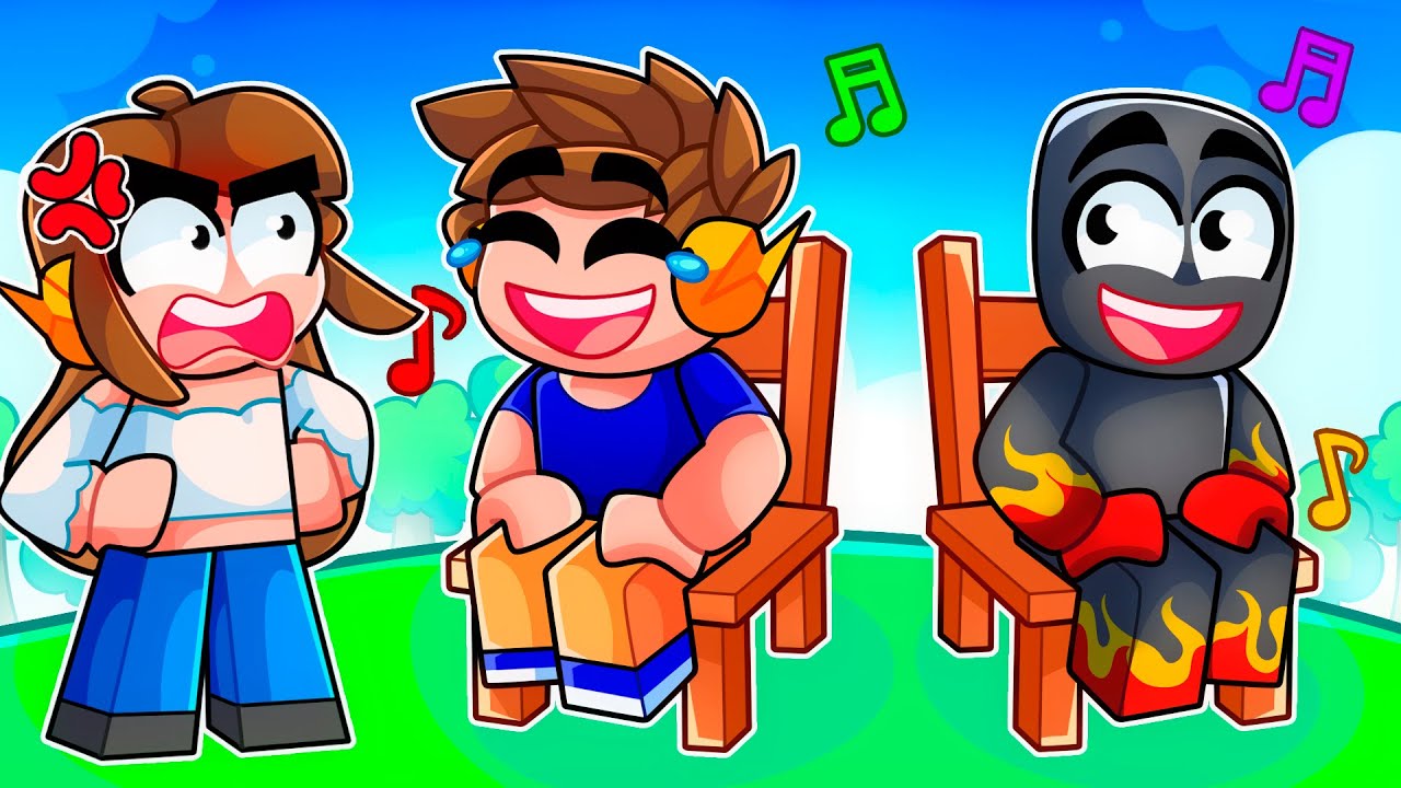 DUDA vs MARCELO na DAN&Ccedil;A DAS CADEIRAS no Roblox!