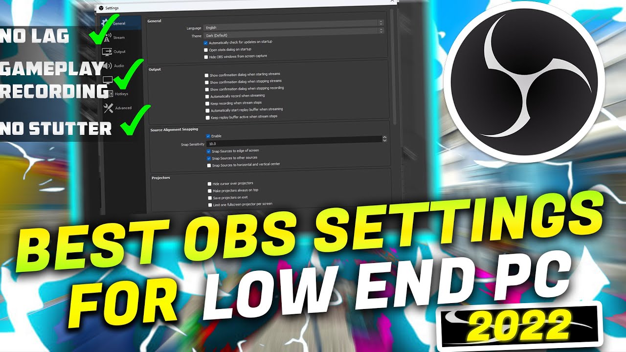 🔧Лучшие настройки OBS для слабых ПК (2022) | ✅Без задержек и зависаний