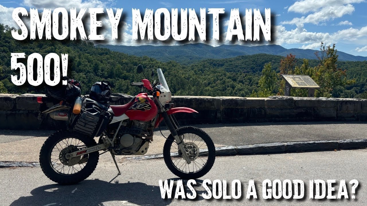 Doing the Smokey Mountain 500 solo! #xr650l #dualsport #honda #smokeymountain500