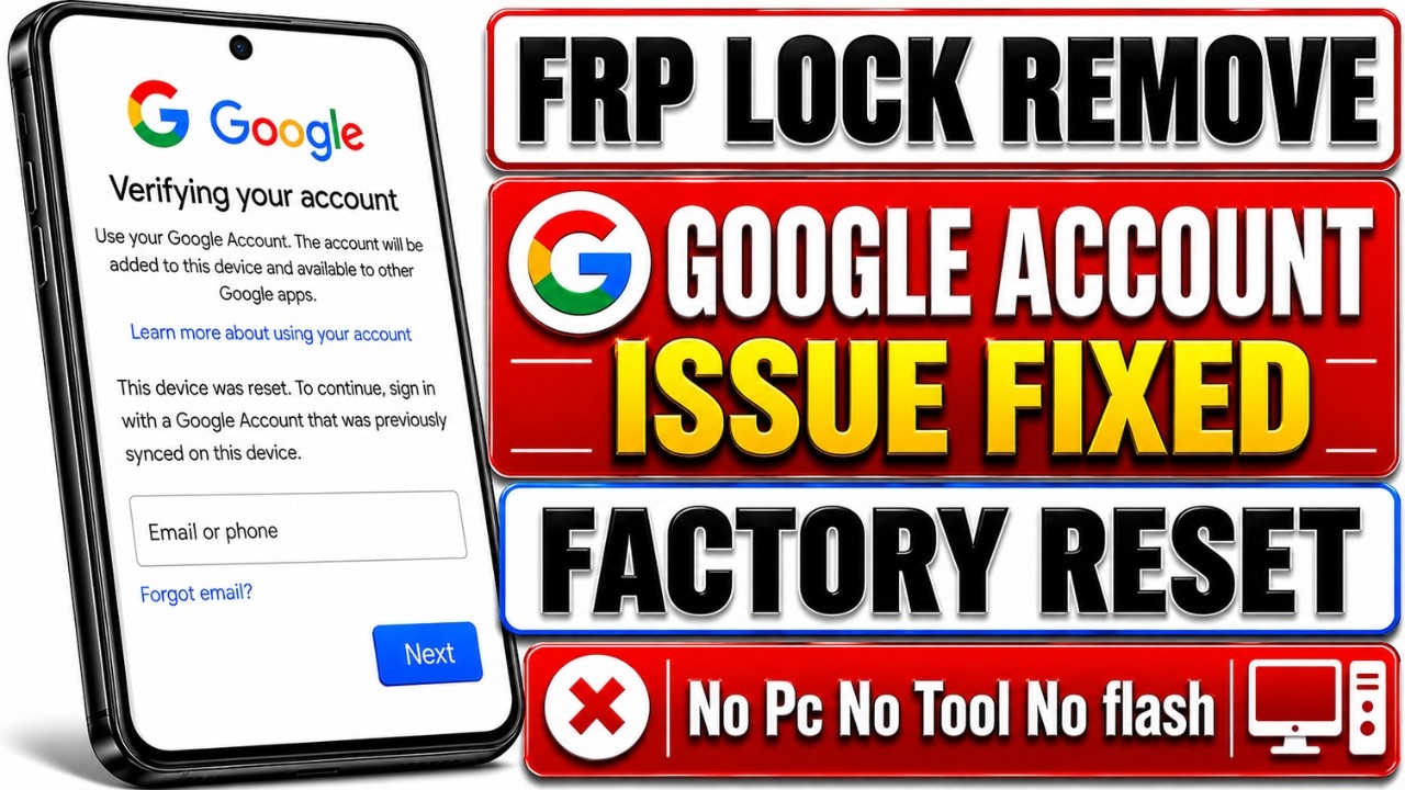 🔥 How To Remove Google Account From Android Phone | Forgot Gmail? Fix FRP Lock After Reset 📱