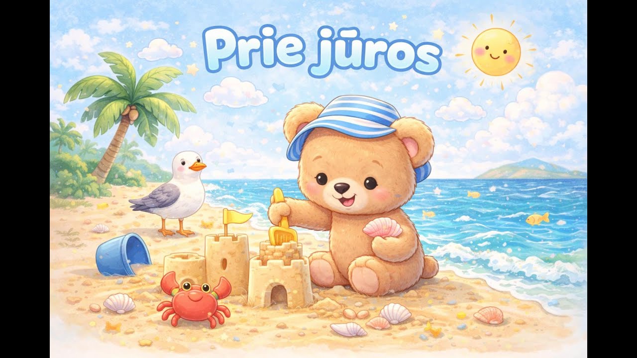 Prie jūros &ndash; Vaiki&scaron;ka dainelė | Dainos vaikams lietuvi&scaron;kai