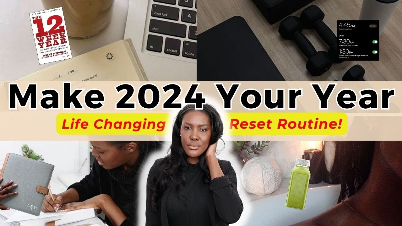 🪄DESIGN YOUR 2024 | New Year *RESET ROUTINE* for best year of YOUR LIFE set goals, intention, habits
