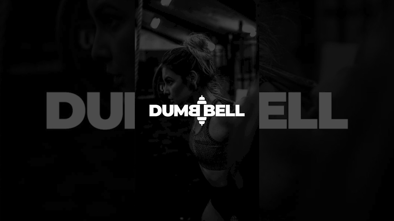 Creative DUMBBELL Logo Design with Negative Space 