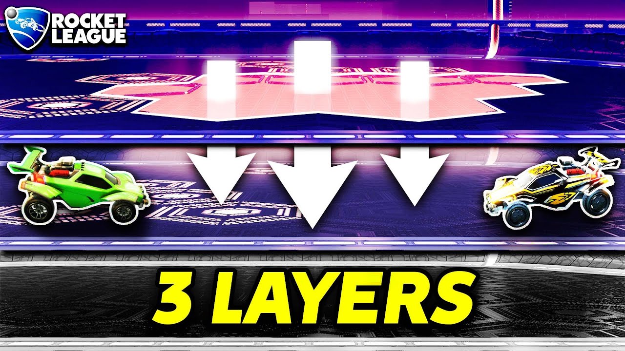 Rocket League Dropshot, but there are 3 LAYERS OF TILES