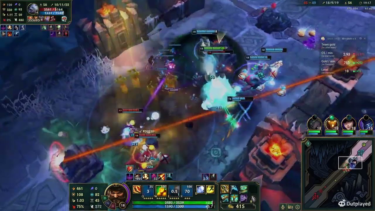 ARAM gangplank 1v9 one shot
