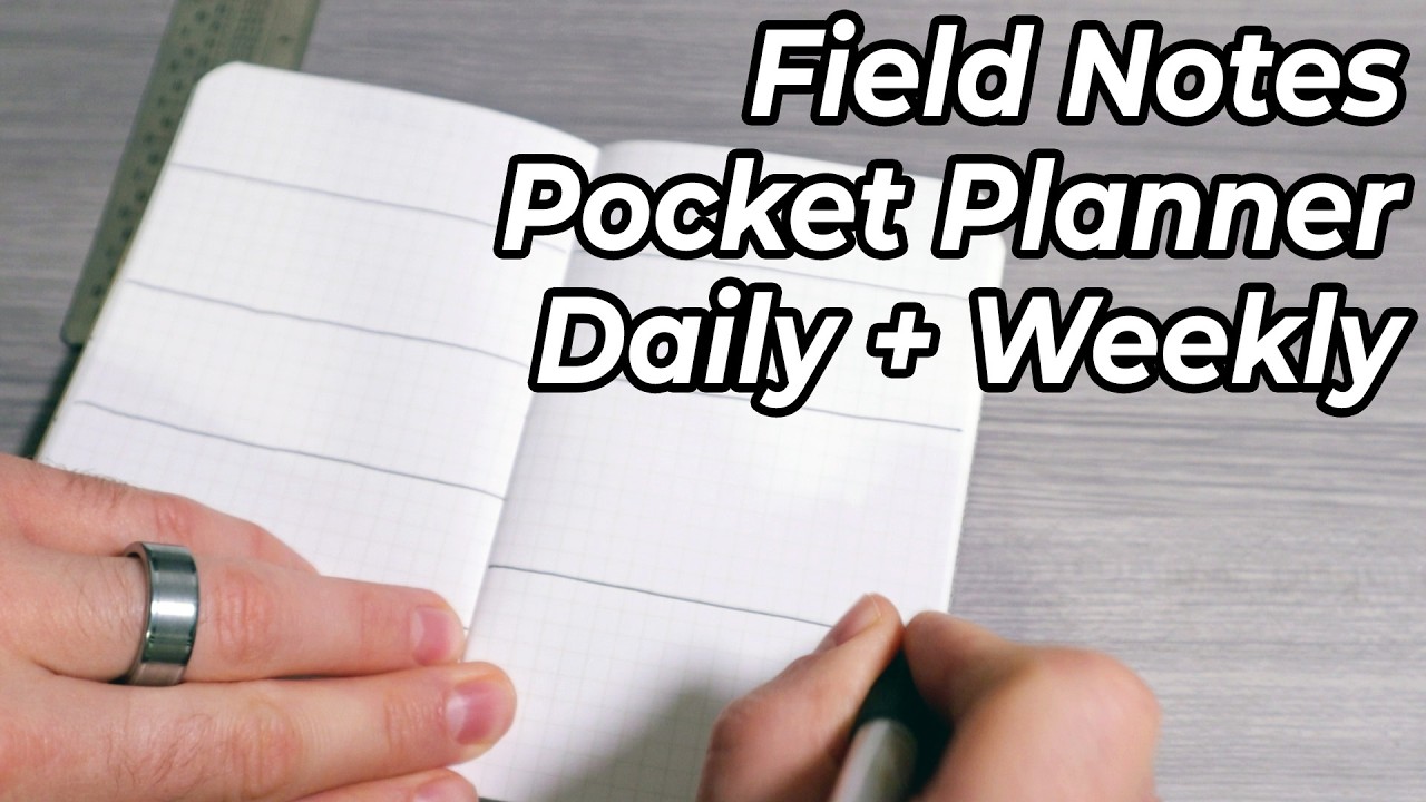 Field Notes Pocket Planner  - Updated Daily View