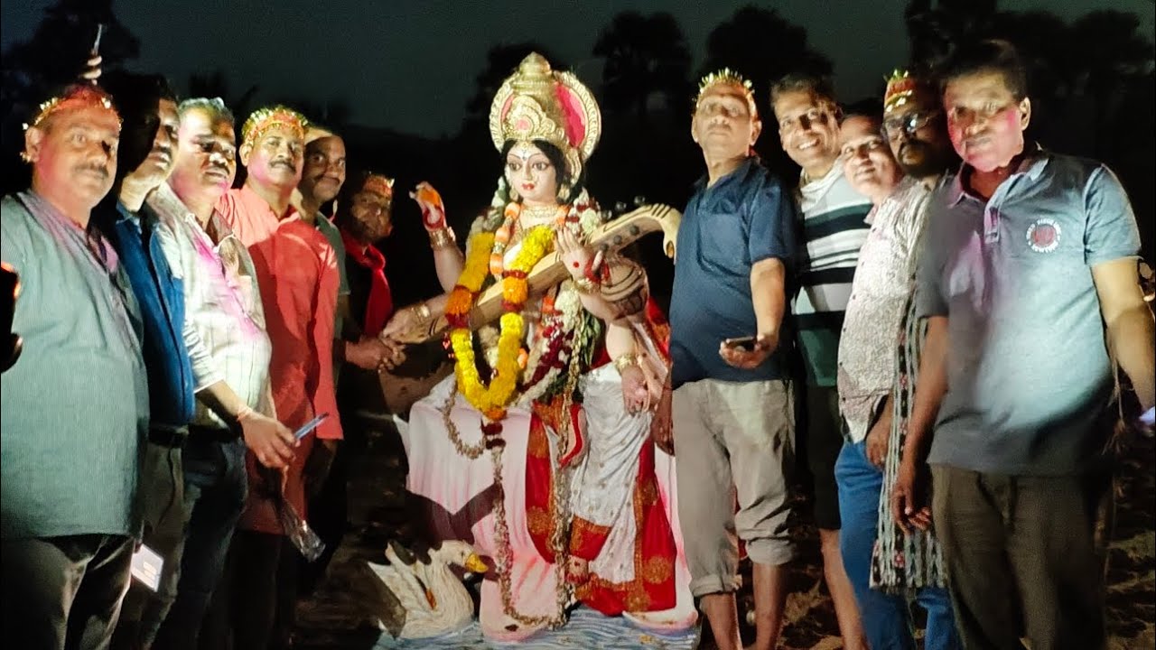 Visarjan: Saraswati Puja 26 #yt #saraswati #puja #aarti #indiannavy #vizag #beach #emotional #odisha