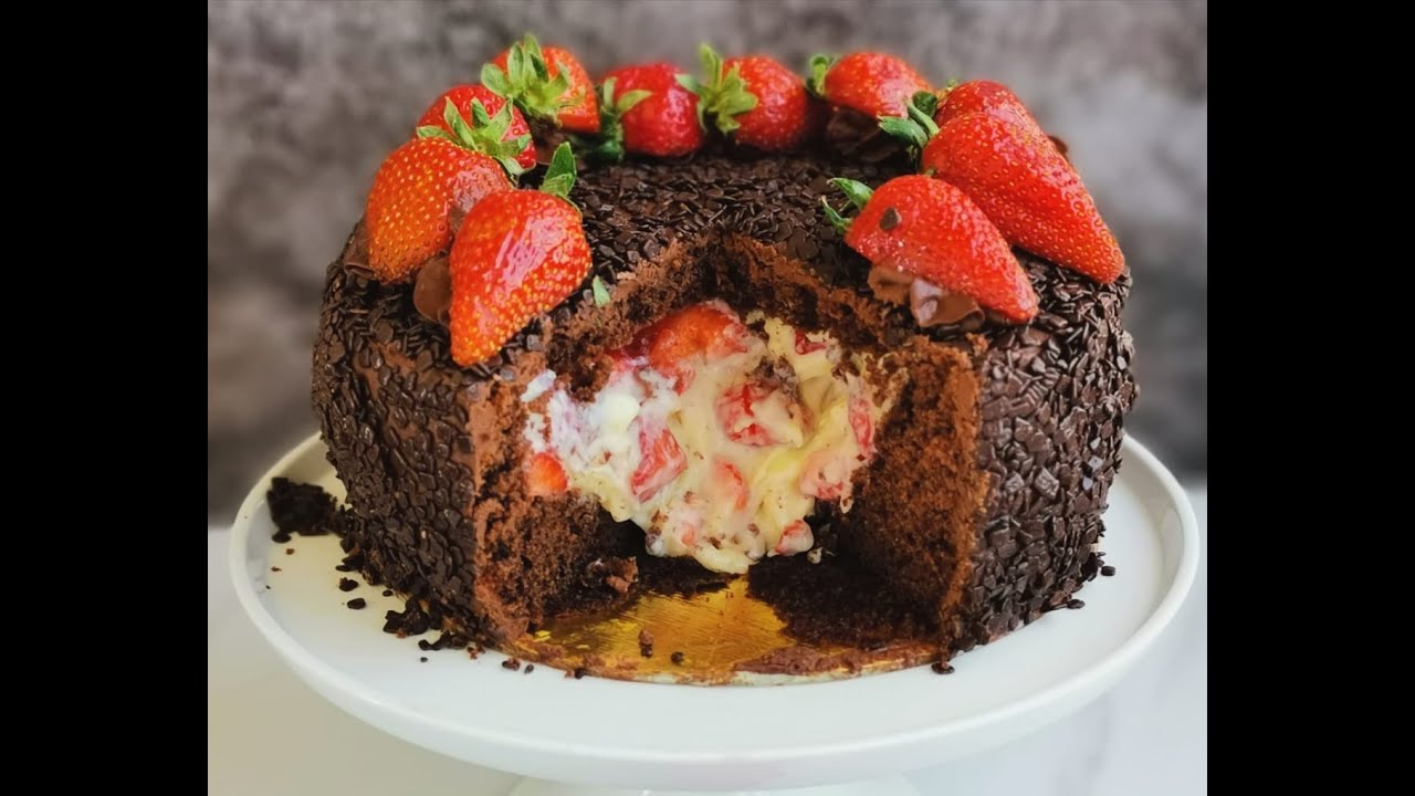 كيكه البركان البرازيليه بطريقه ساهله راح تبهرك بطعمها volcano cake
