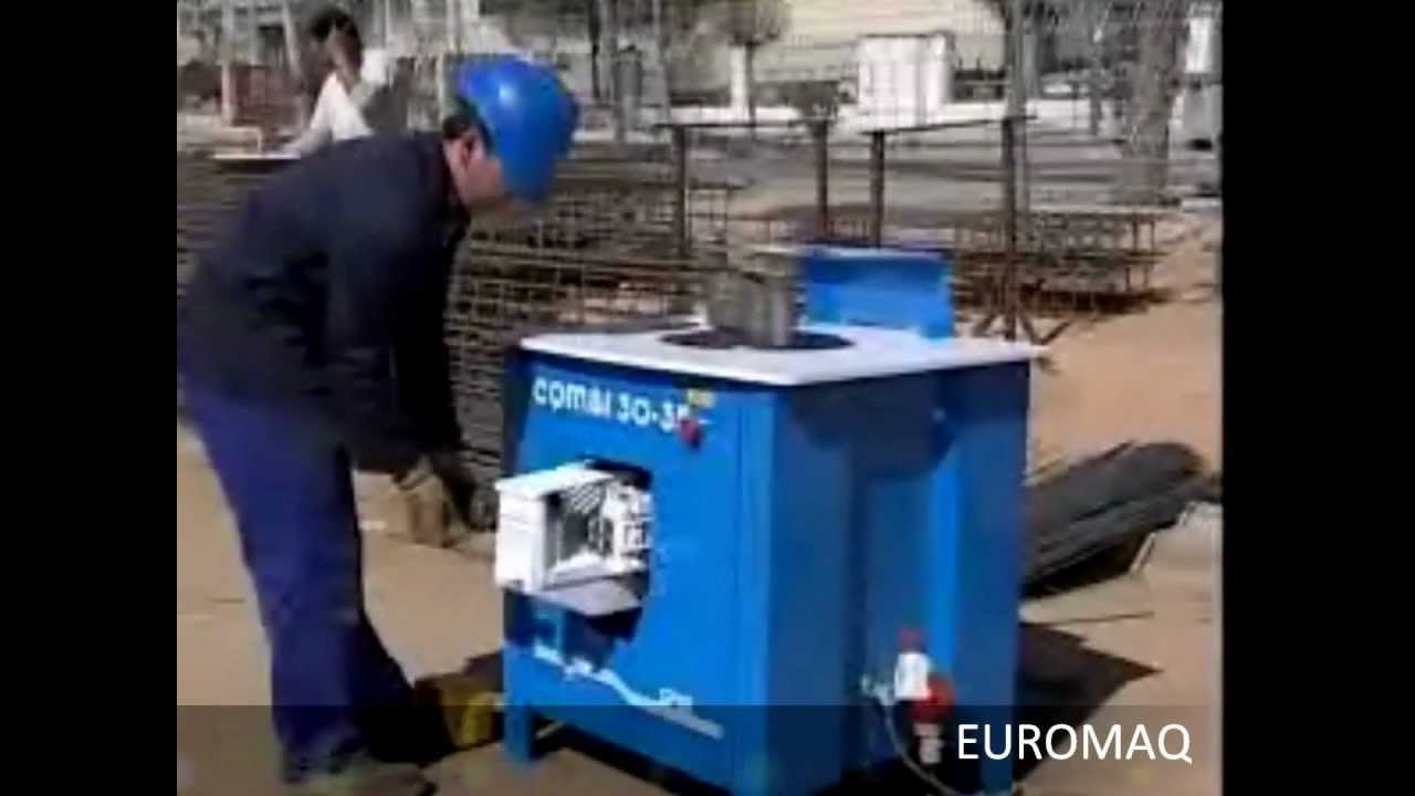 EUROMAQ VIDEO DE LA CORTADORA Y DOBLADORA DE VARILLA SIMA