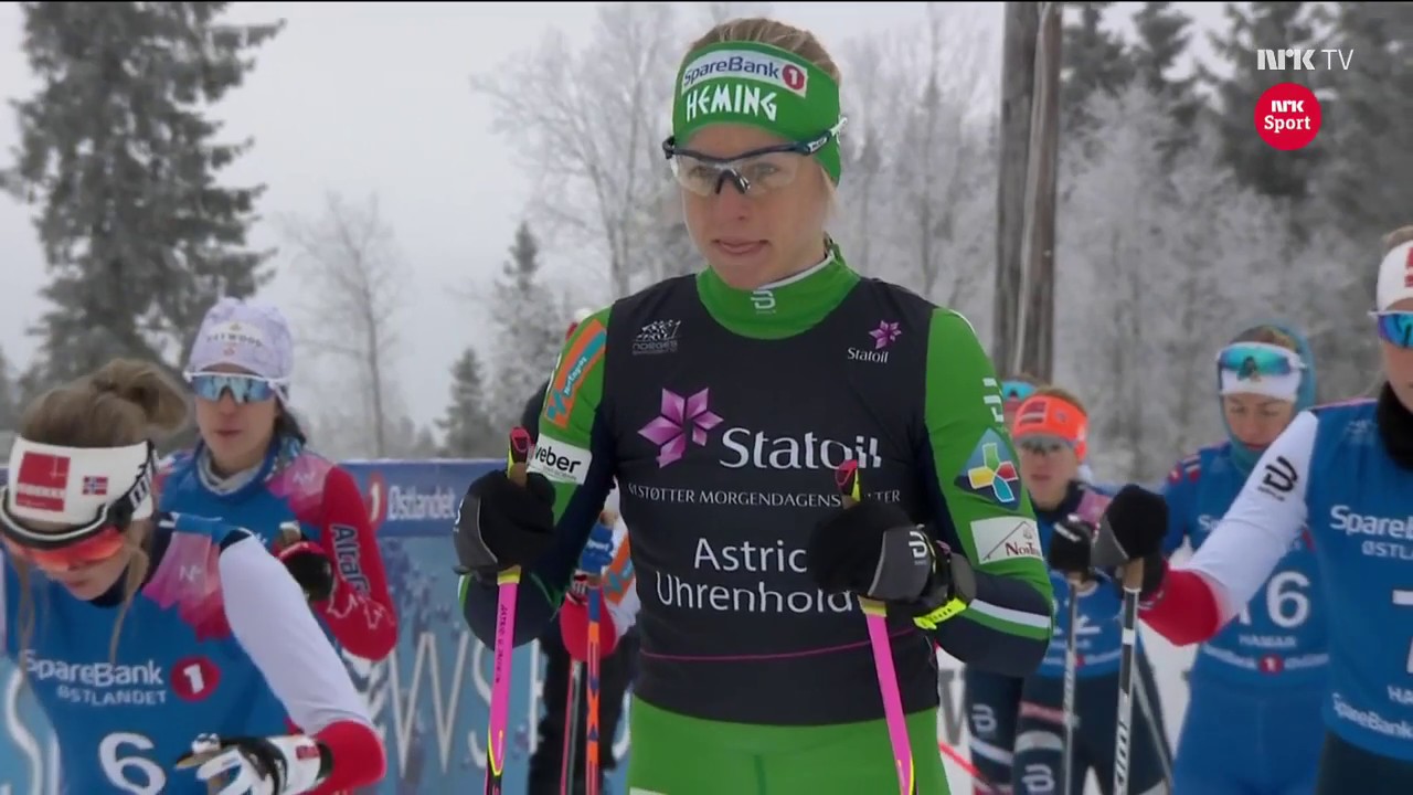 Skiathlon 7,5 km klassisk + 7,5 km fri teknikk kvinner - NM Gåsbu, Hamar - 13 januar 2018