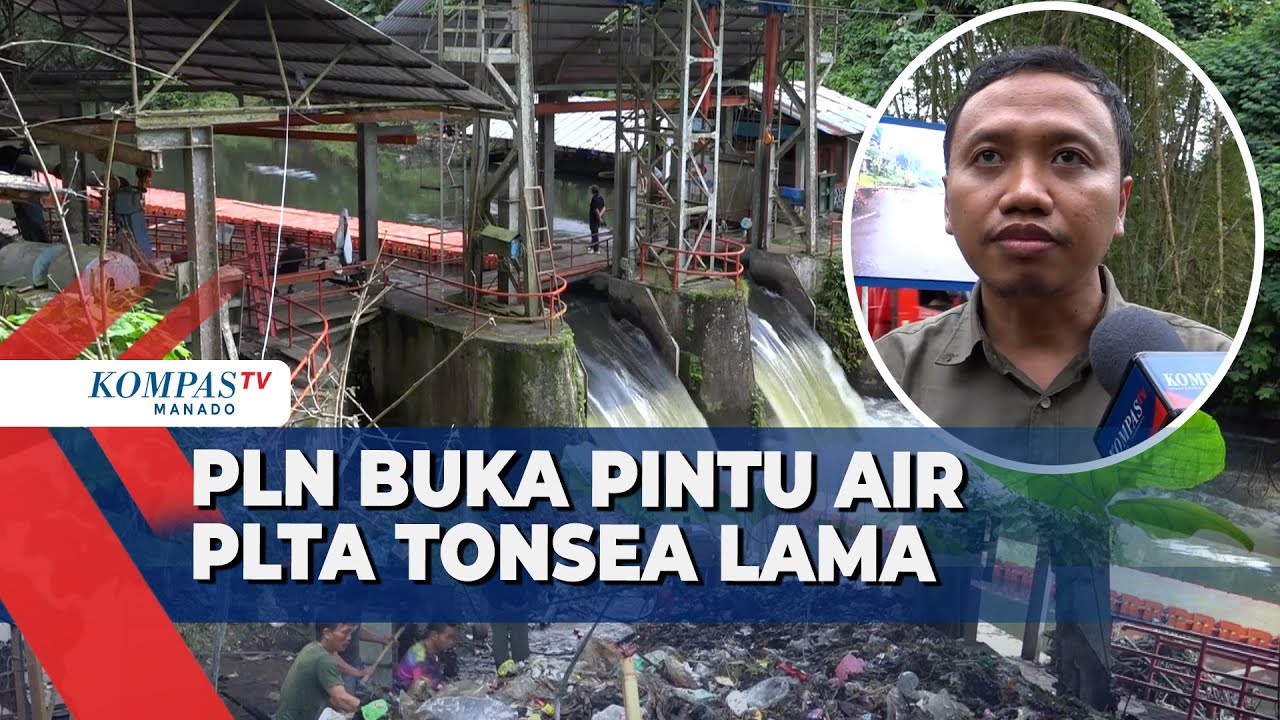 Kurangi Luapan Air Danau, PLN Buka Pintu Air PLTA Tonsea Lama