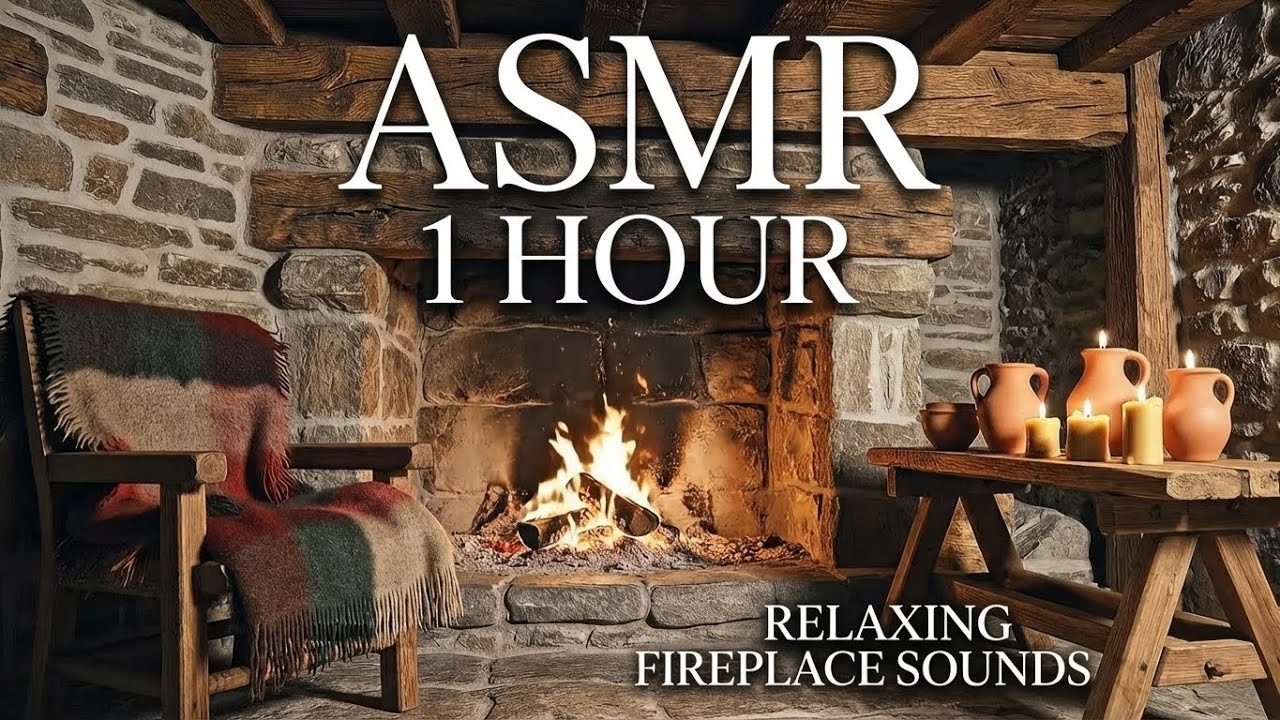 Safe Inside the Keep: Heavy Rain Outside, Warm Fire Inside (ASMR)