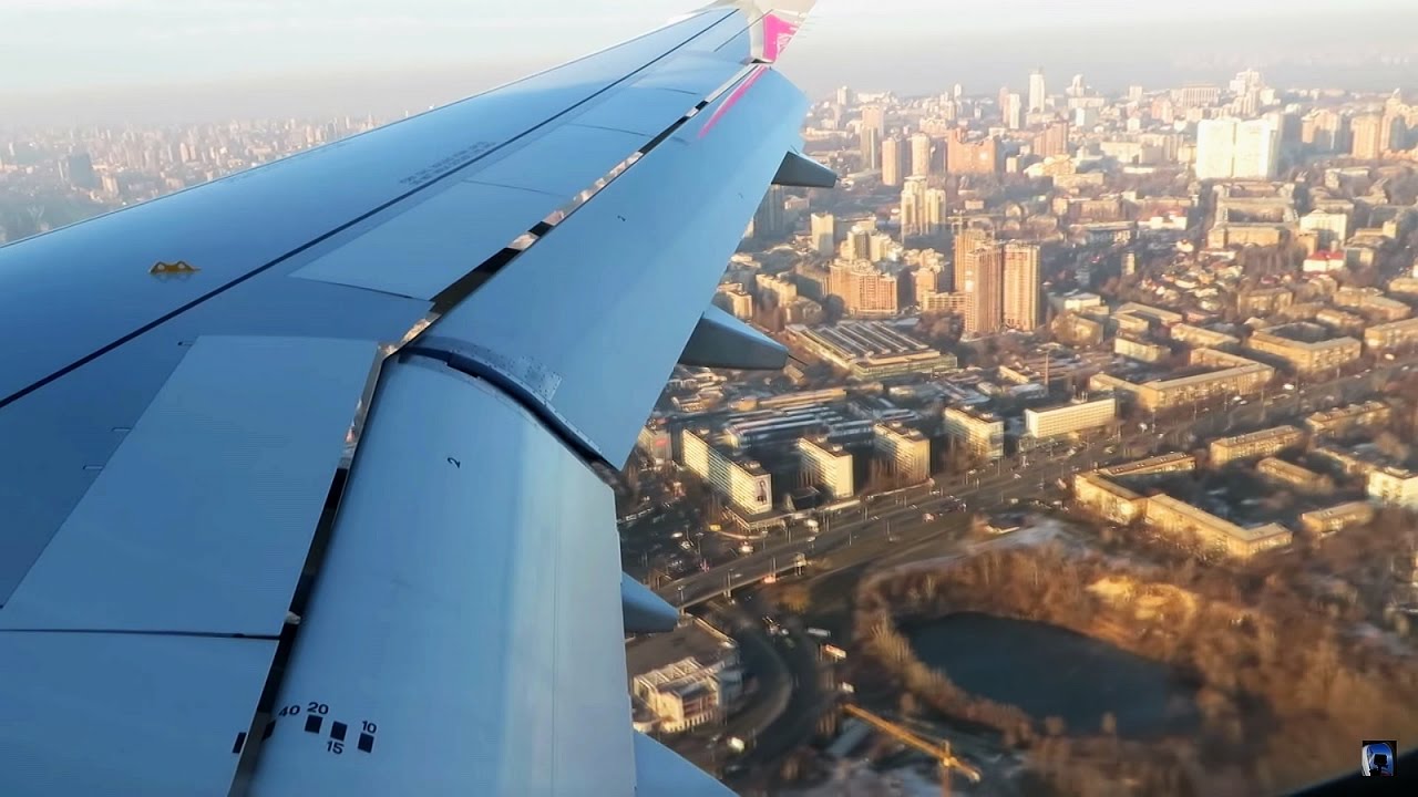 [HD] Airbus A320 Landing at IEV (Kiev/Zhuliany) RWY 26