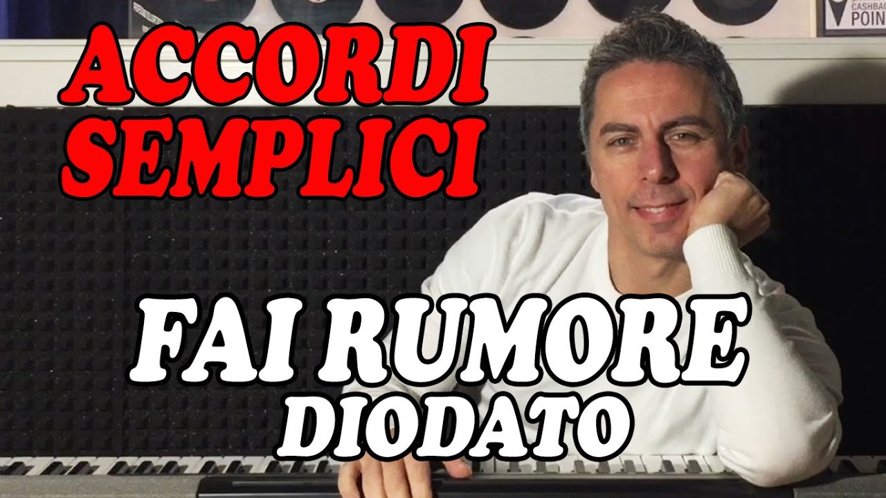 #87 Fai Rumore (Diodato) - Tutorial Pianoforte - Accordi facili