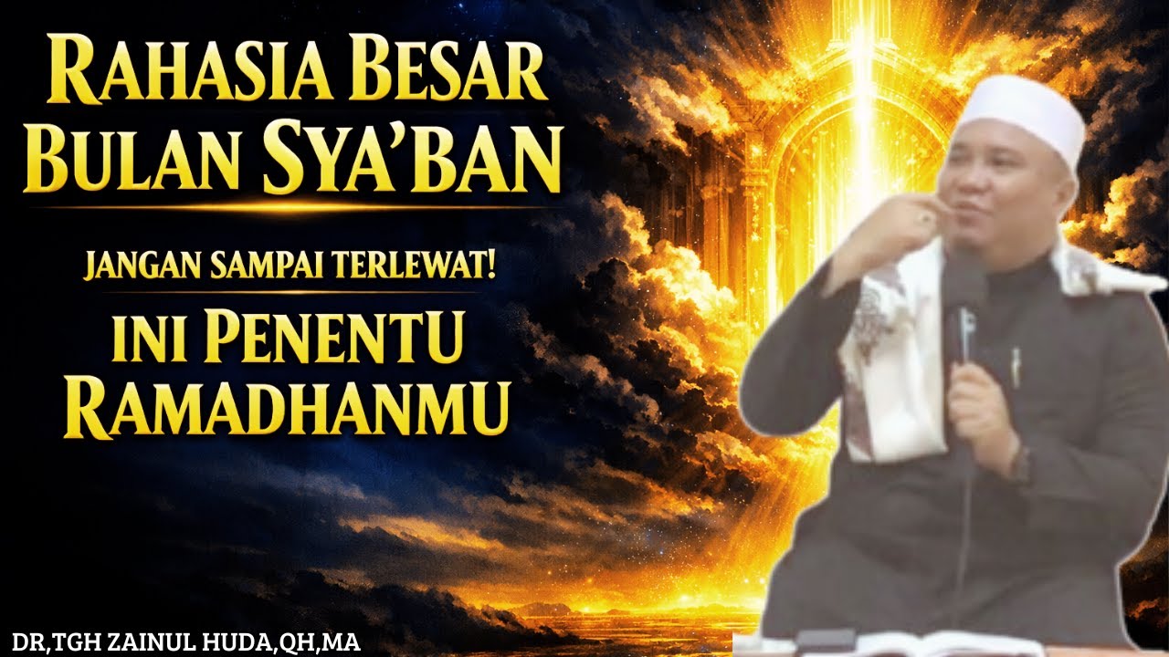 RAHASIA BESAR BULAN SYA'BAN/BANYAK KEAJAIBAN TERSEMBUNYI🔴DR,TGH ZAINUL HUDA,QH,MA