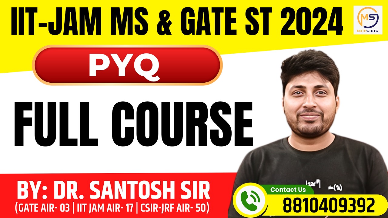 GATE ST & IIT-JAM MS 2024 | Convergence theorems | Mathstats @8810409392 Mathstats@8810409392
