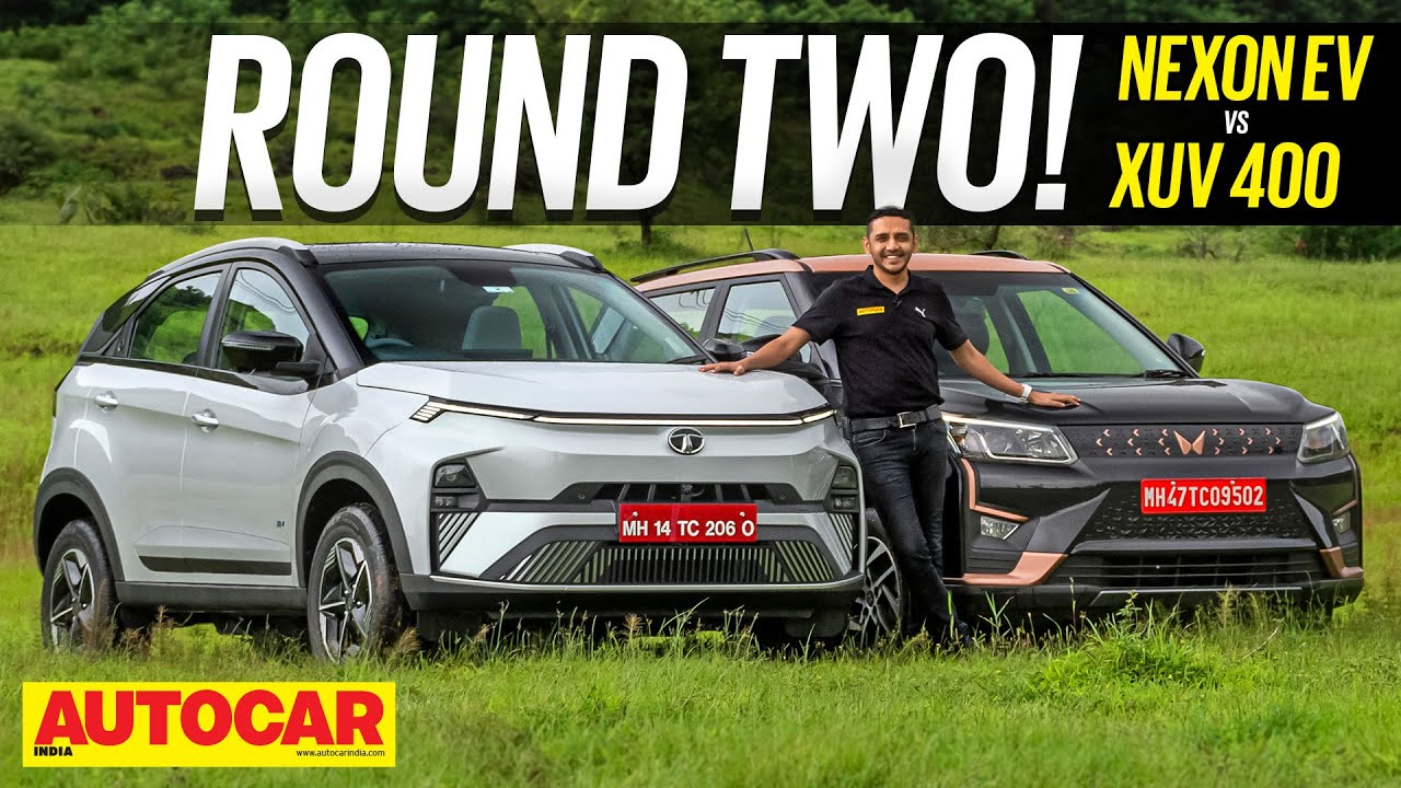Tata Nexon EV facelift vs Updated Mahindra XUV400 &ndash; Rivals Rematch | Comparison | Autocar India