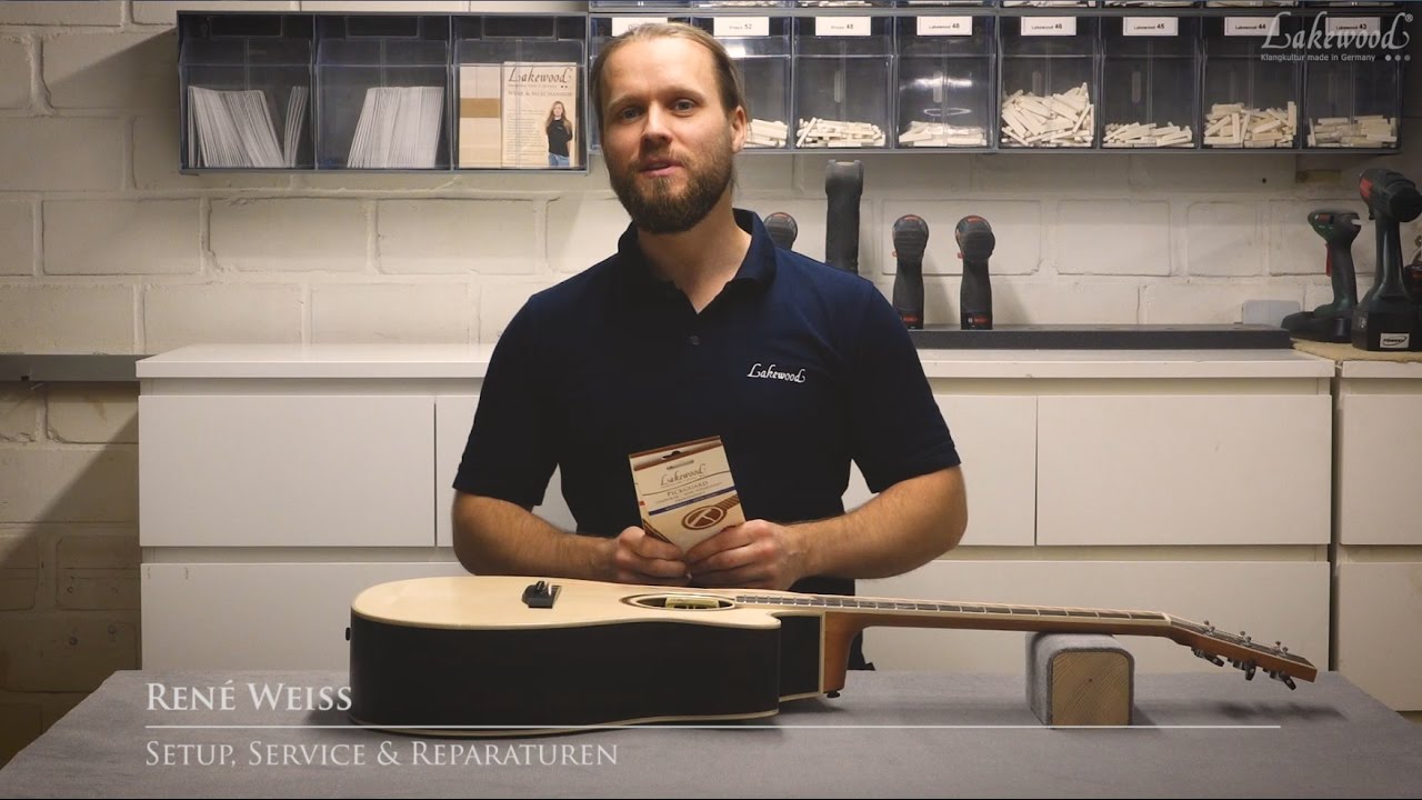 Lakewood transparentes Pickguard richtig anbringen