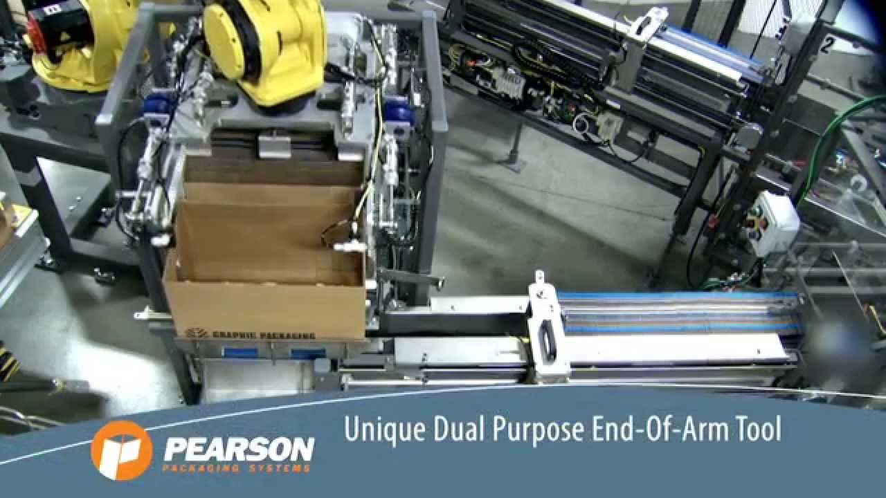 Robotic Magazine Loader for Beverage Line Automation - Pearson Packaging Systems
