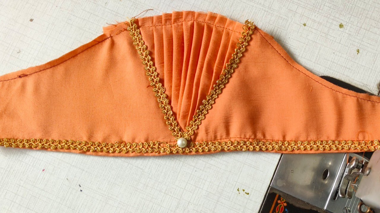 Beautiful model puff sleeves design cutting and stitiching